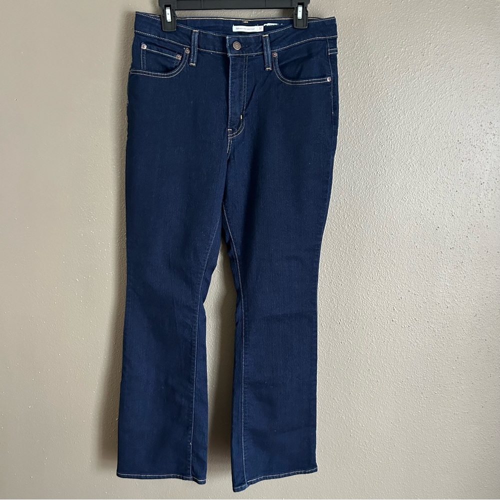 Women’s Levi Strauss & Co 725 High Rise Bootcut Dark Blue Jeans